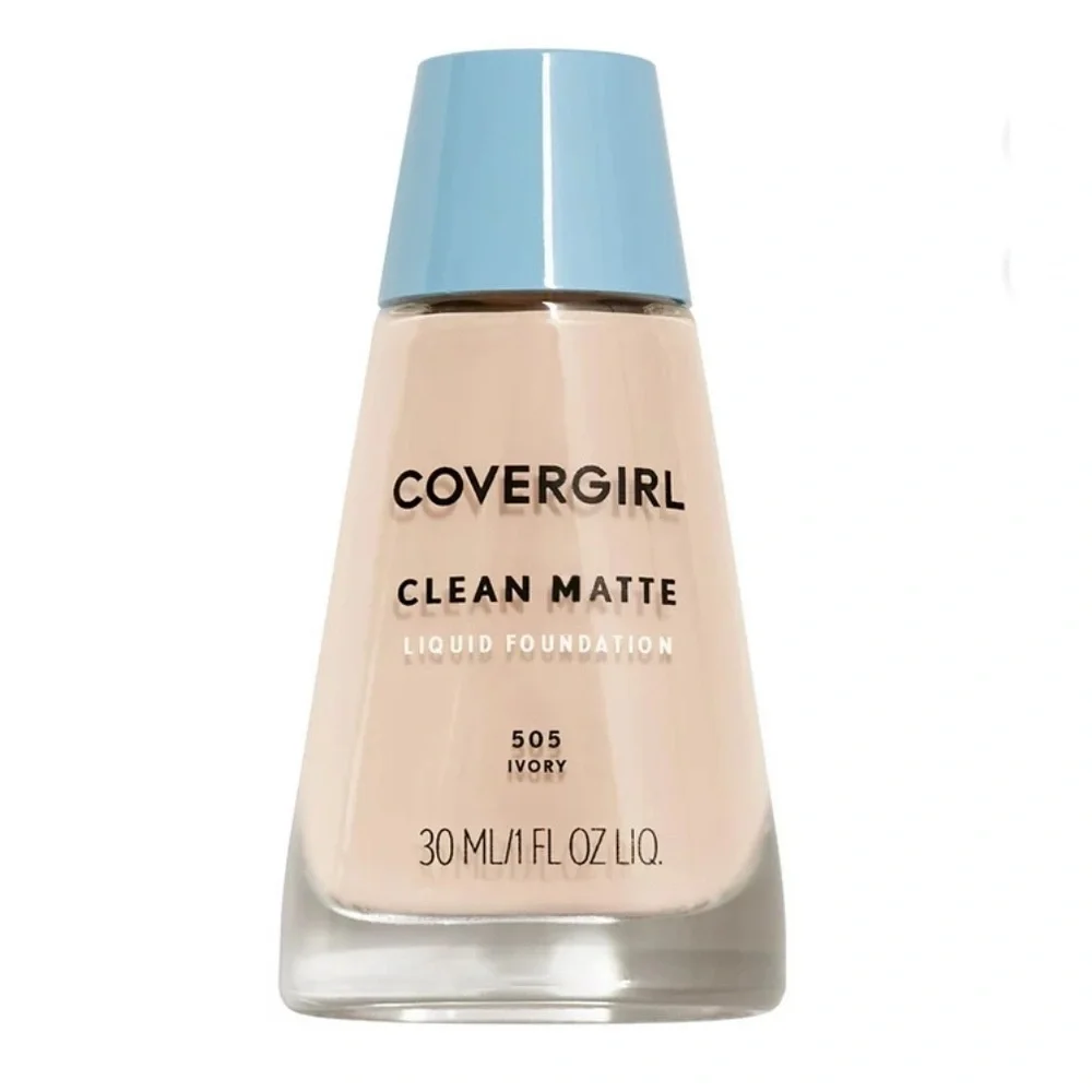 🔻🆕 COVERGIRL Clean Matte Liquid Foundation, 505 Ivory, 30 ml., (1 fl oz)